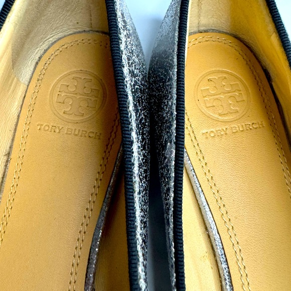 Tory Burch Vanessa Crystal Bow Pointed Toe Flats Size 8 - Picture 8 of 12